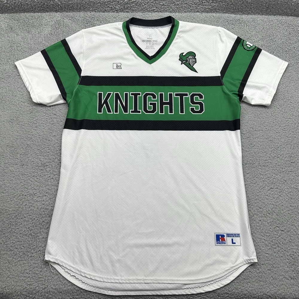 Russell Athletic Adult Large Knights #22 V-Neck Mesh Baseball Club Jersey Shirt